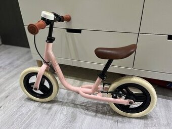 BTWIN Detské odrážadlo RunRide 500 10" ružovo-béžové