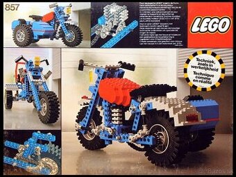 LEGO Technic 857 - Motorka so sajdkárou - 1
