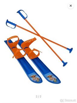 Detské lyže s palicami 60 cm