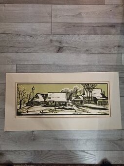 Predam grafiku od Zdeny Gáborovej - Zima