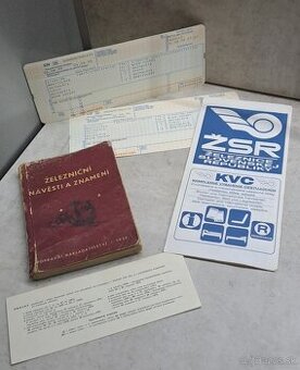 Železniční návěsti a znamení 1956 + ŽSR