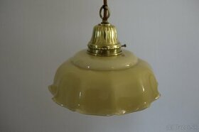 Starožitná stropná lampa krémová. Rezervovaná