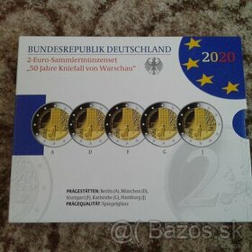 Euromince - Nemecko 2020 proof, BU