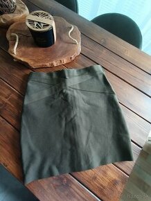 Bandage bodycon olivovo zelená sukňa S-M