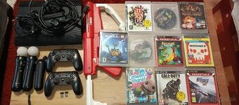 PS3 s príslušenstvom+HRY