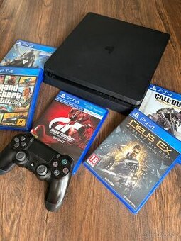 PlayStation 4 Slim 1TB + 5 hier – skvelý balík na hranie