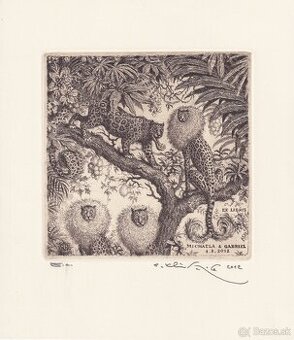ex libris grafika Peter Klucik