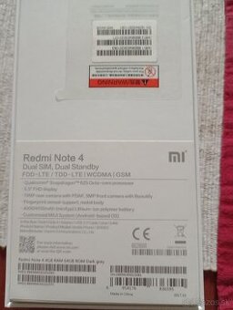 Predám smartphone Redmi Note 4