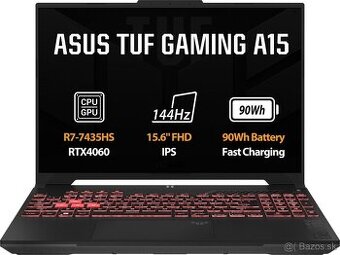 ASUS TUF Gaming A15 FA507NVR - v zaruke