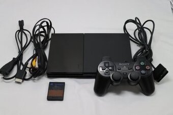 Playstation 2 plus ovládač a hry