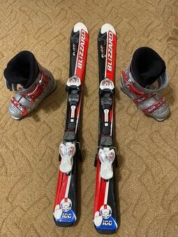 Detské lyže 100 cm blizzard + lyziarky