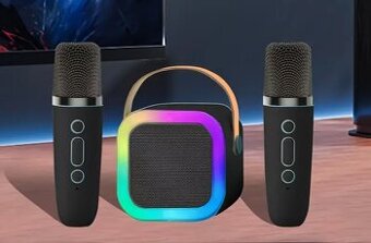 Prenosný reproduktor K12 s 2 bezdrôtovými mikrofónmi 🎤