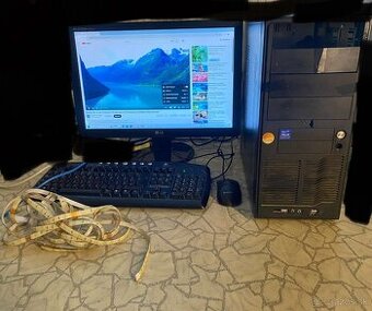 Predám kancelárski pc AMD Athlon X4 740 6gb ram 80 gb hdd ad