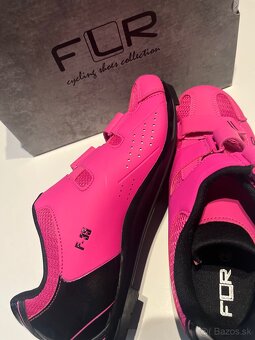 Cyklistické dámske tretry - FLR F-35 Neon Pink č.40
