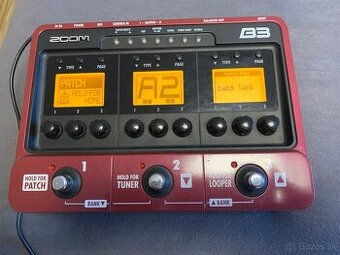 Predám multi efekt ZOOM B3 bass