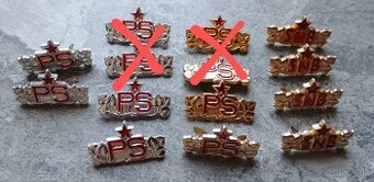 Konvult rezortnych odznakov SNB, PS na výložky - 1