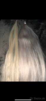 Rusjé vlasy 60 cm 120 prameňov