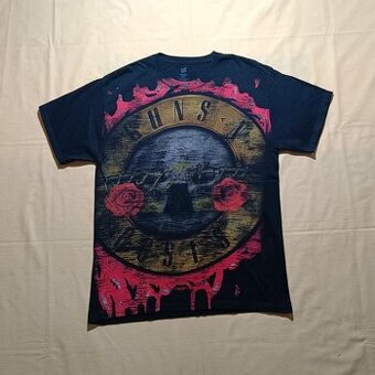 Vintage y2k Guns N Roses čierne tričko s potlačou 2008 M