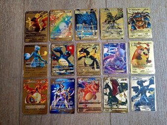 Kovové Pokemon karty