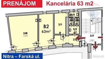 Prenájom 63 m2 komerčného priestoru “ambulancia“, ul. Farská