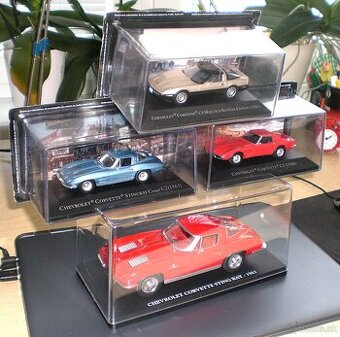 CHEVROLET CORVETTE C1 , C2 , C3 , 1:43 , 1:24 , DE AGOSTINI