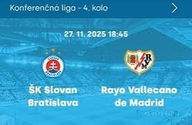 27.11  Slovan-Rayo Vallecano  Lacnejšie ako oficialna cena