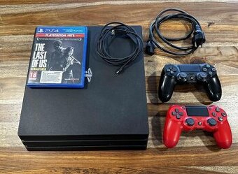 PS 4 Pro + 2 ovládače + 1 hra