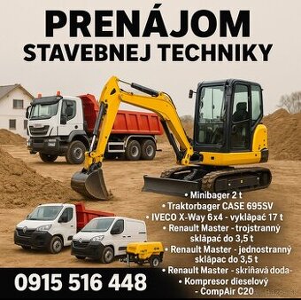 Prenájom stavebnej techniky