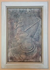 Starý obraz - portrét faraóna              77/54.5 cm