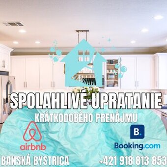 🧼Upratovanie pre Airbnb/Booking byty (Krátkodobý prenájom)
