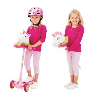 Nová Detská trojkolesová kolobežka Kixi Kuties Unicorn