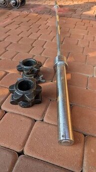 Olympijská tyč + bezpečnostné zámky – 50 mm