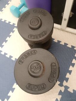Predam jednoručky kovove 2x26kg Franka