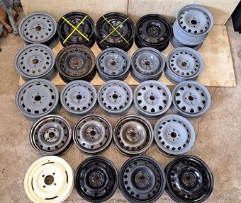 PLECH. DISKY PO 1 KUSE - ŠKODA, FIAT, PEUGEOT, FORD,RENAULT,