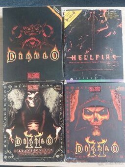 Diablo 1+datadisk / 2 + datadisk / Big Box / Rare  viz foto