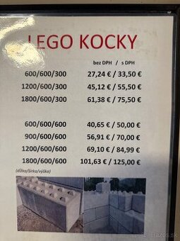 Betónové lego kocky