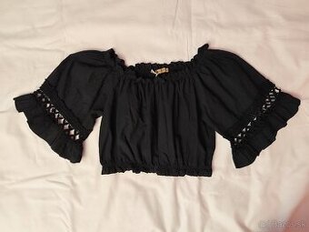 Čierny Crop Top