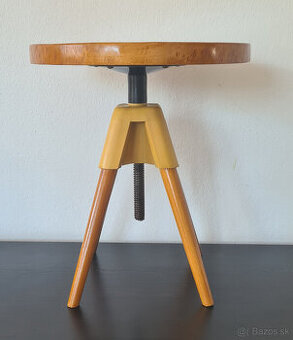 Retro buková stolička ku klavíru