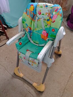 Detská stolička Chicco na jedenie so stolíkom, polohovateľná