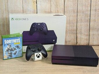 Xbox One S 500GB, Fortnite fialová, ovládač