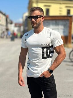 Luxusne tričko Dolce Gabbana bielo cierne Miláno