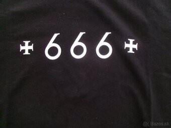 Nové pánske tričko HOLY BLVK - +666+.