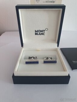 Montblanc Heritage manžetové gombíky Blue Sodalite – luxusný
