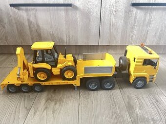 Veľká súprava hračiek BRUDER (autá, bager, odťahovky, servis
