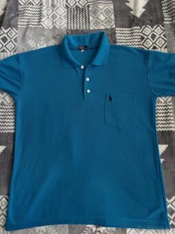 Pánske modré polo tričko Ralph Lauren – veľkosť M