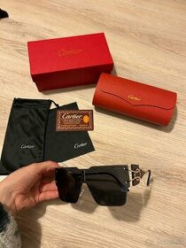 Cartier slnečné okuliare - čierno/zlaté (CA2)