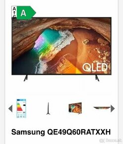 Predám QLED Televízor Samsung QE49Q60RATXXH