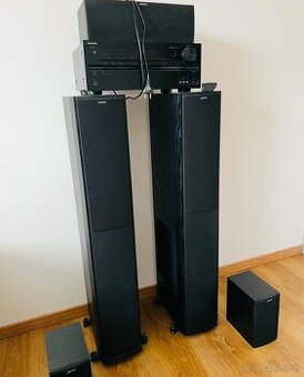 Reproduktory značky JAMO a reseiver značky ONKYO