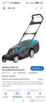 Akumulátorová kosačka Gardena