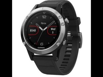 Garmin fénix 5 Plus, Silver, Black band